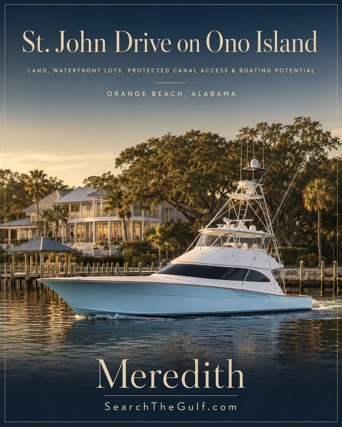 St. John Drive Ono Island Waterfront Homes